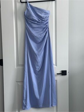 Stacees Lavender One-Shoulder Evening Dress